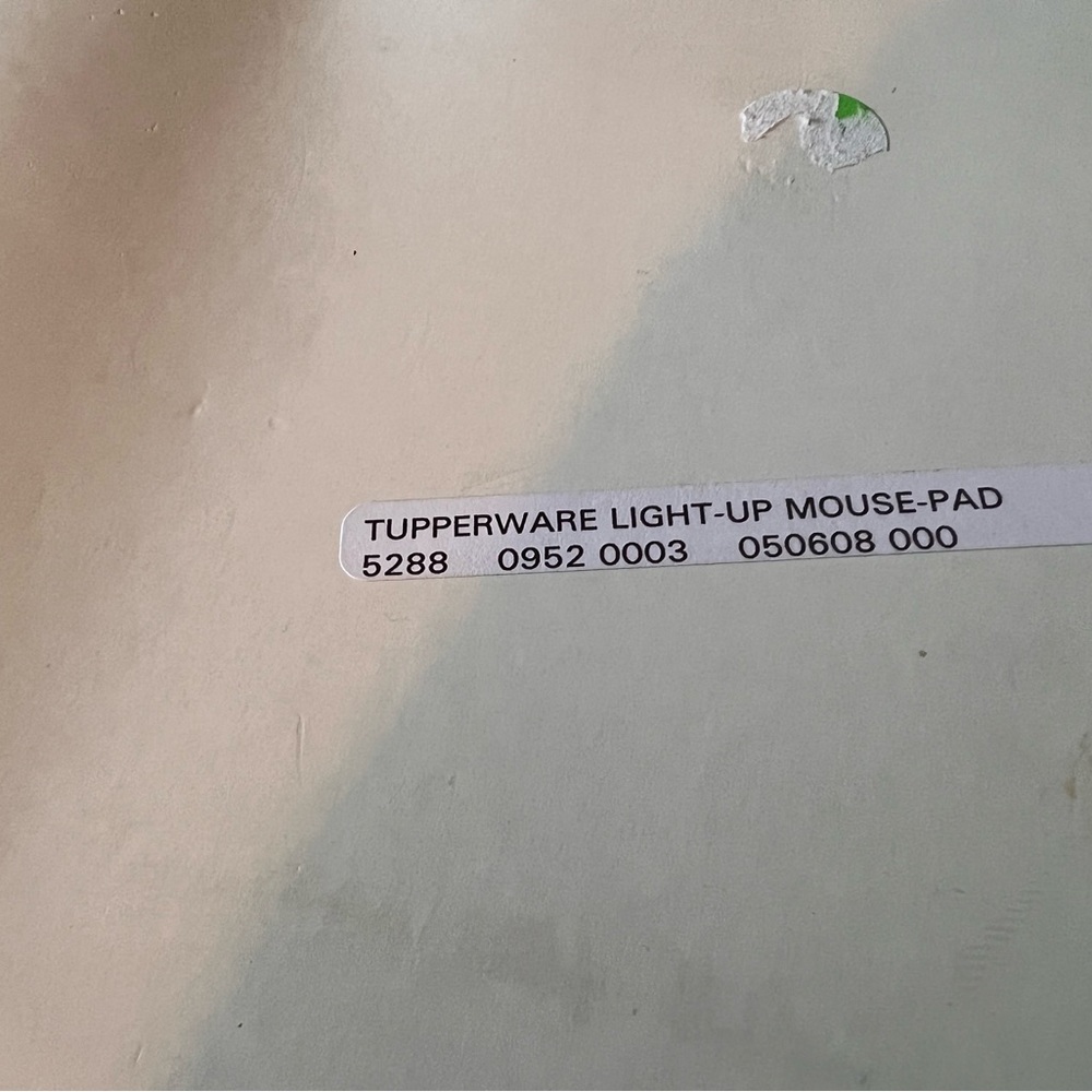 Tupperware light up mouse pad. - Picture 5 of 5